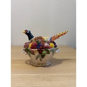 Fitz and Floyd Venezia Autumn Bounty Pheasant Tureen VINTAGE